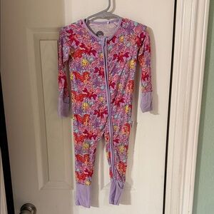 Bamboo Disney Ariel Kids Footie Pajama
